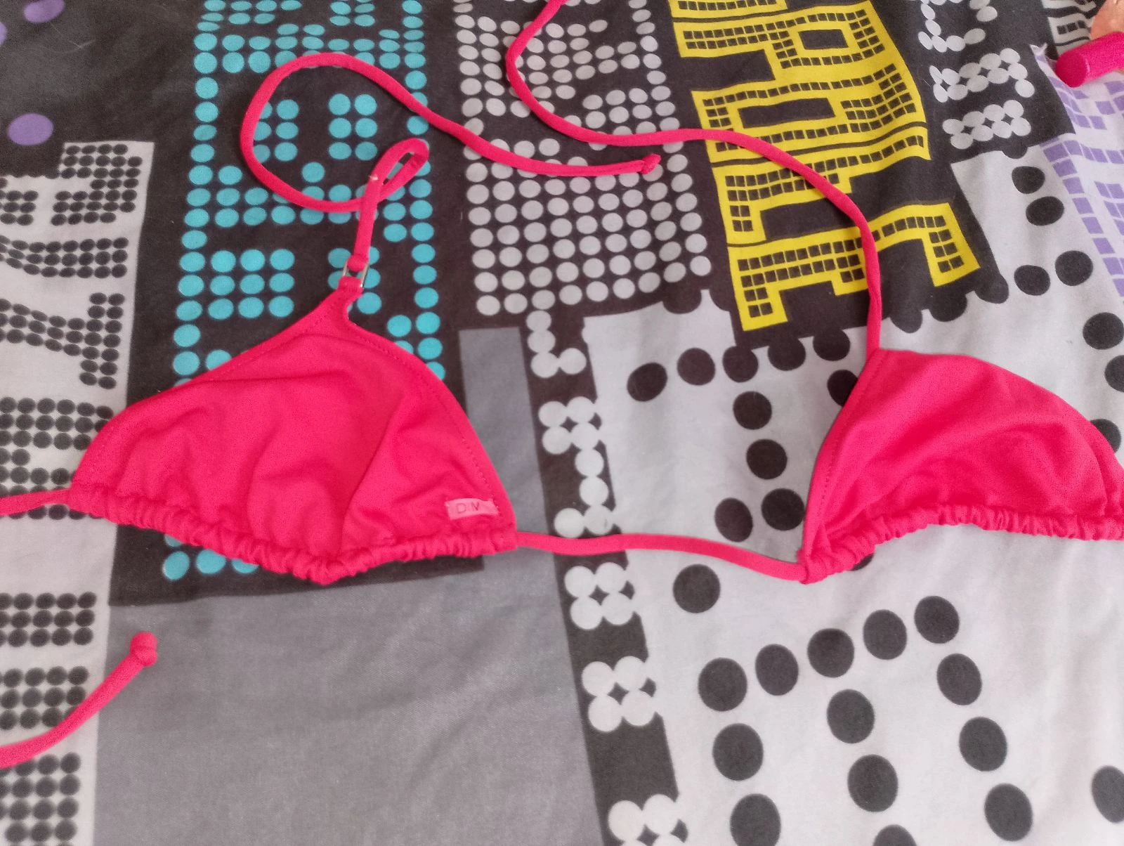 Top de biquíni triângulo rosa fúcsia DIM 85B – photo 5